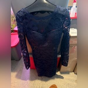 Elegant Navy Lace Dress p24